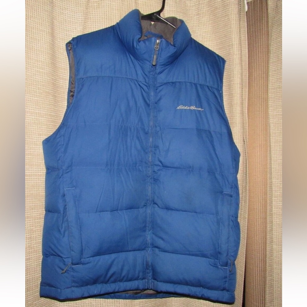 Eddie Bauer Men's Blue Puffer Vest size small